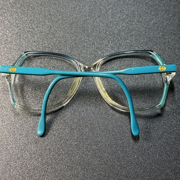 Gucci Italy GG2102 135 65L Clear/Turquoise Eyeglasses - Picture 7 of 7